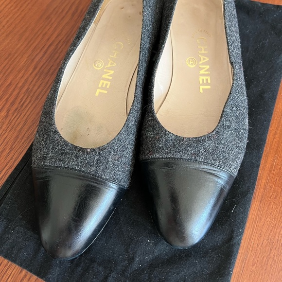 Chanel ballet flats wool and leather size 36 - Picture 2 of 5